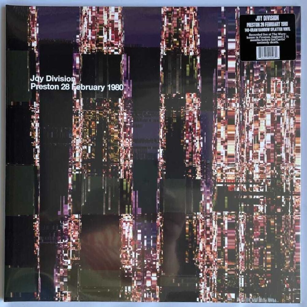Joy Division 140g Rainbow Splatter Colored Vinyl NEW LIVE Preston February 1980